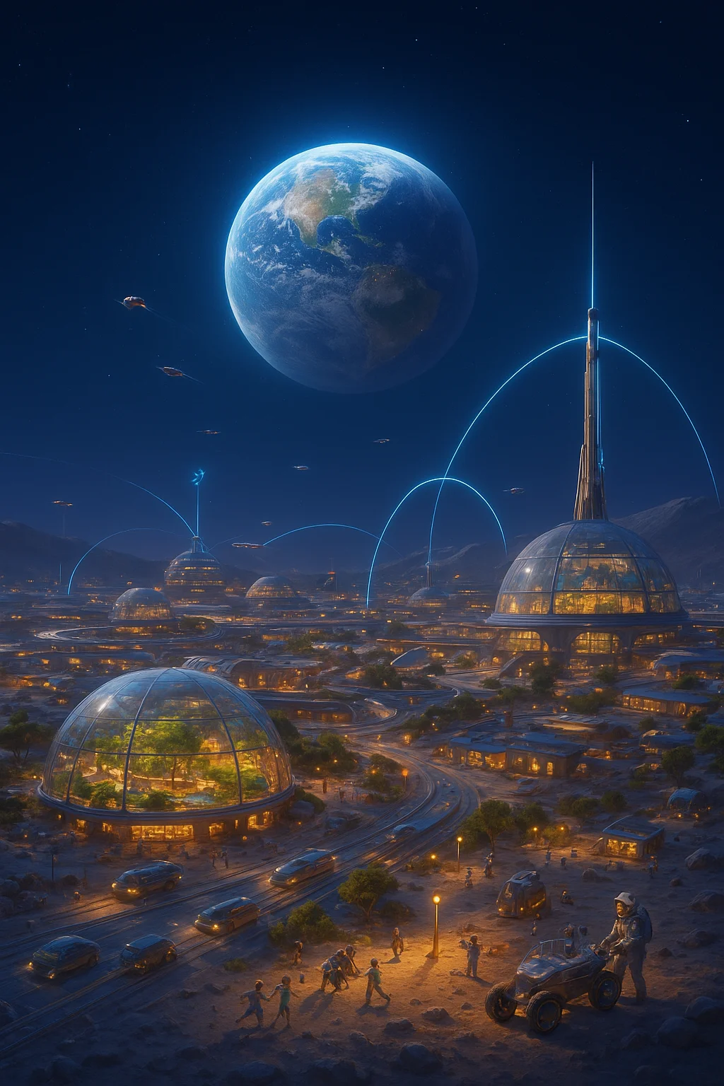 Concept illustration: Extraterrestrial infrastructure